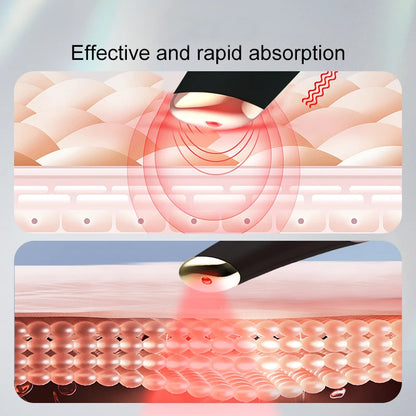 3-in-1 LED Eye Lift Wand: Heated Vibration Massager for Dark Circles & Puffiness