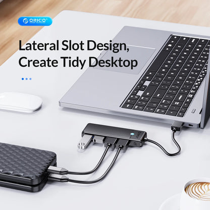 4-Port USB 3.0 Type-C Hub - Ultra-Slim High-Speed Data Expansion Adapter