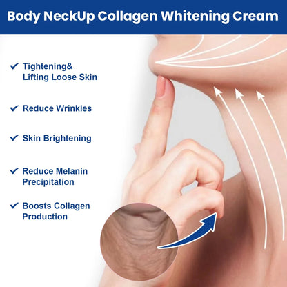 Neck Firming & Tightening Collagen Cream - Anti-Aging Face & Chin Sculpting Care