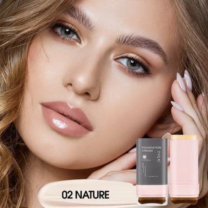 TVLV Concealing Foundation Stick - Waterproof Cream Foundation with Brush