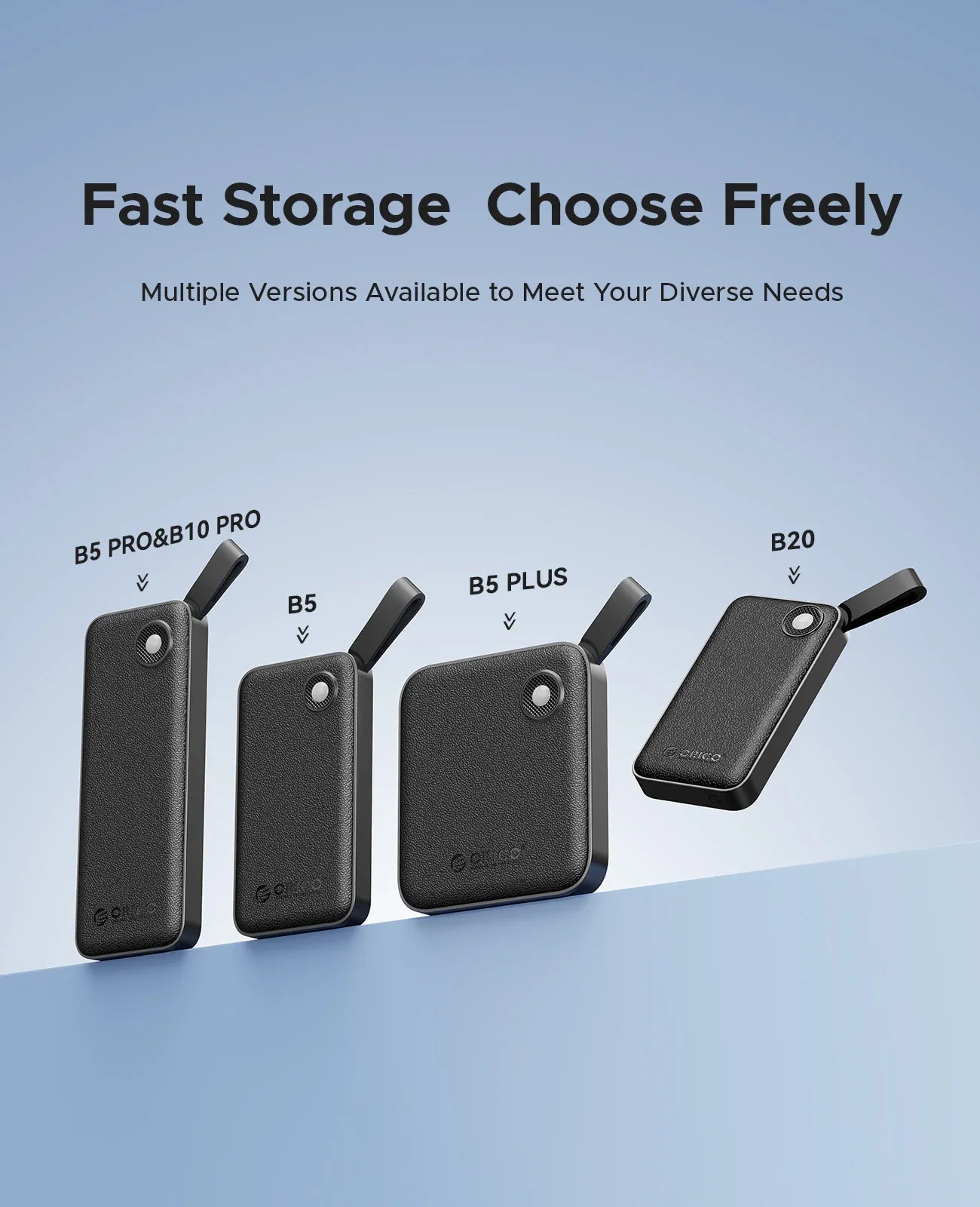 ORICO Portable SSD 560MB/s External Hard Drive for iPhone 15, Mac, PC