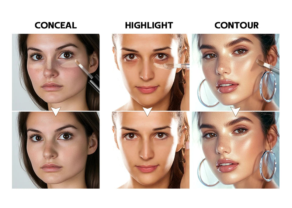 Full Coverage Waterproof Concealer - Matte Liquid Foundation - 11