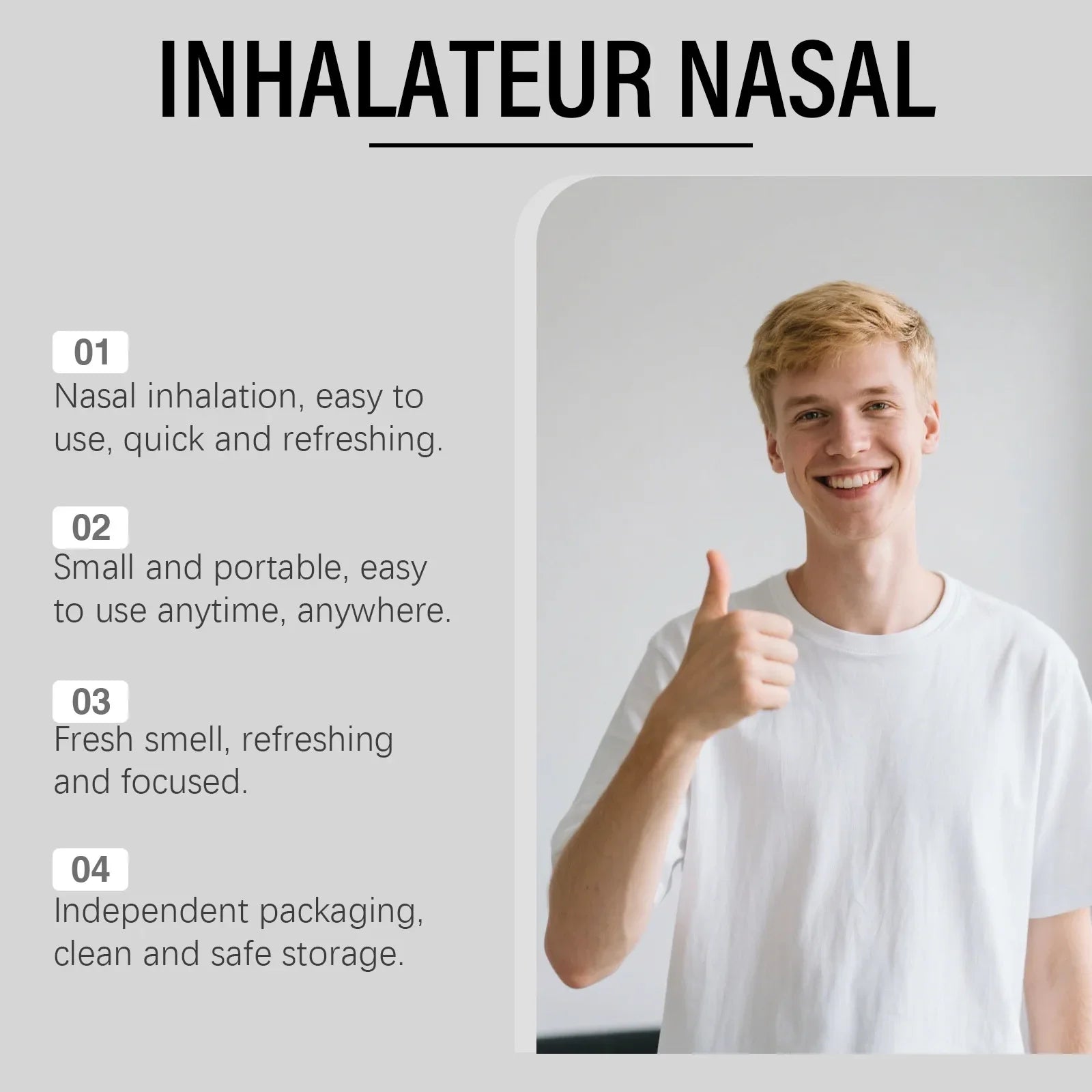 Men's Refreshing Nasal Inhaler Stick for Daily Vitality and Energy Boost - 9
