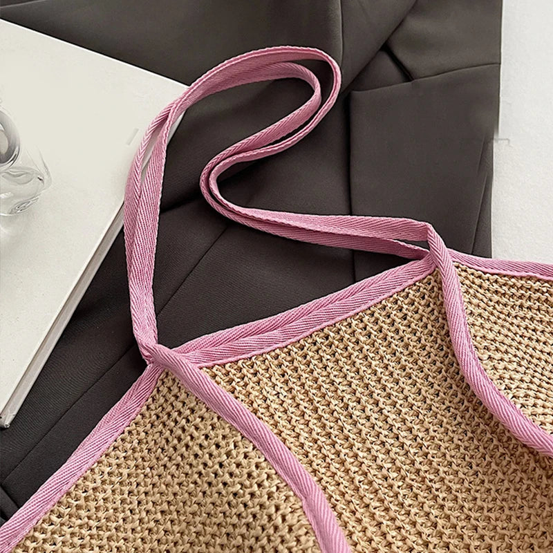 Luxury Bohemian Straw Tote