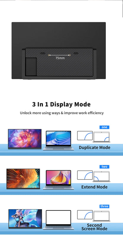 16" Portable Touch Monitor 1920x1200 FHD IPS Display for Laptop & Gaming