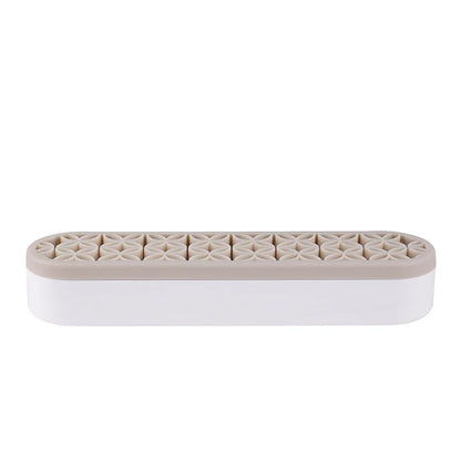 Silicone Makeup Brush Organizer & Drying Rack - Durable Desktop Storage
