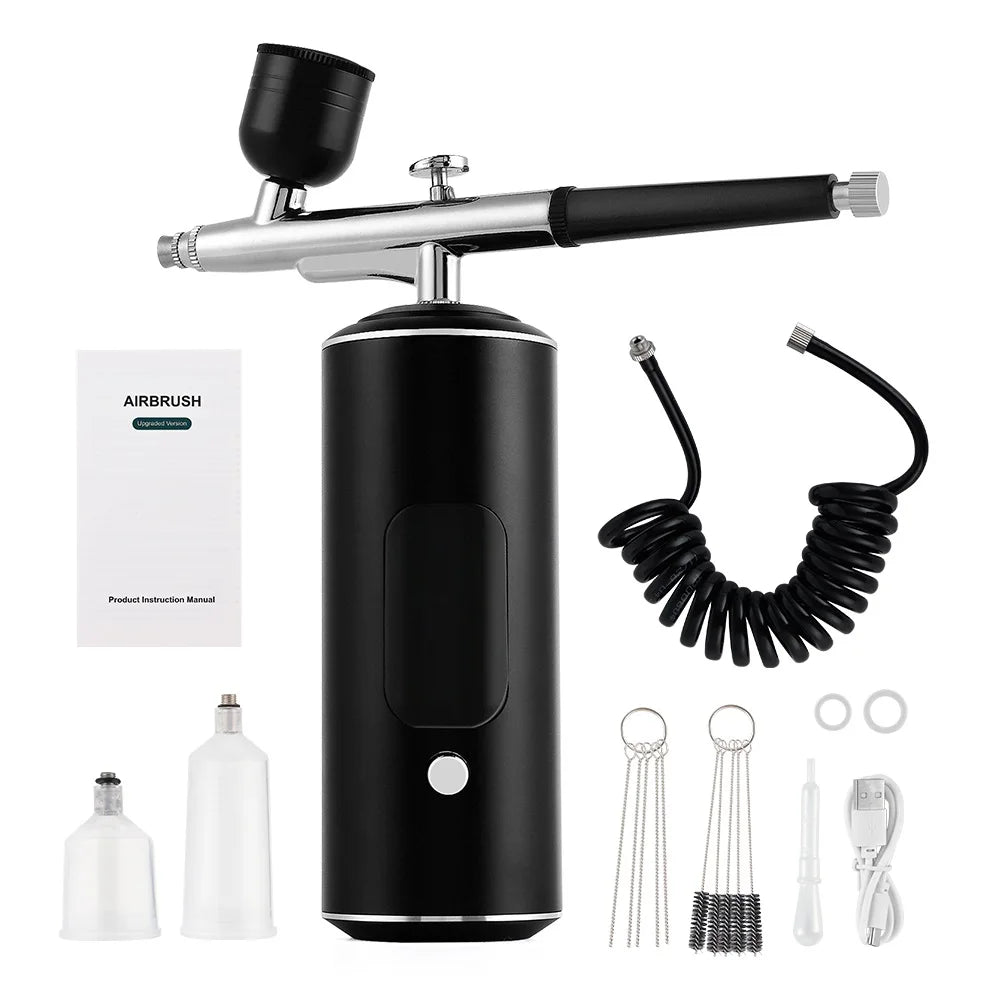 Cordless Airbrush Kit with Compressor for Nails, Cake & Makeup - 15