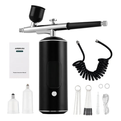Cordless Airbrush Kit with Compressor for Nails, Cake & Makeup