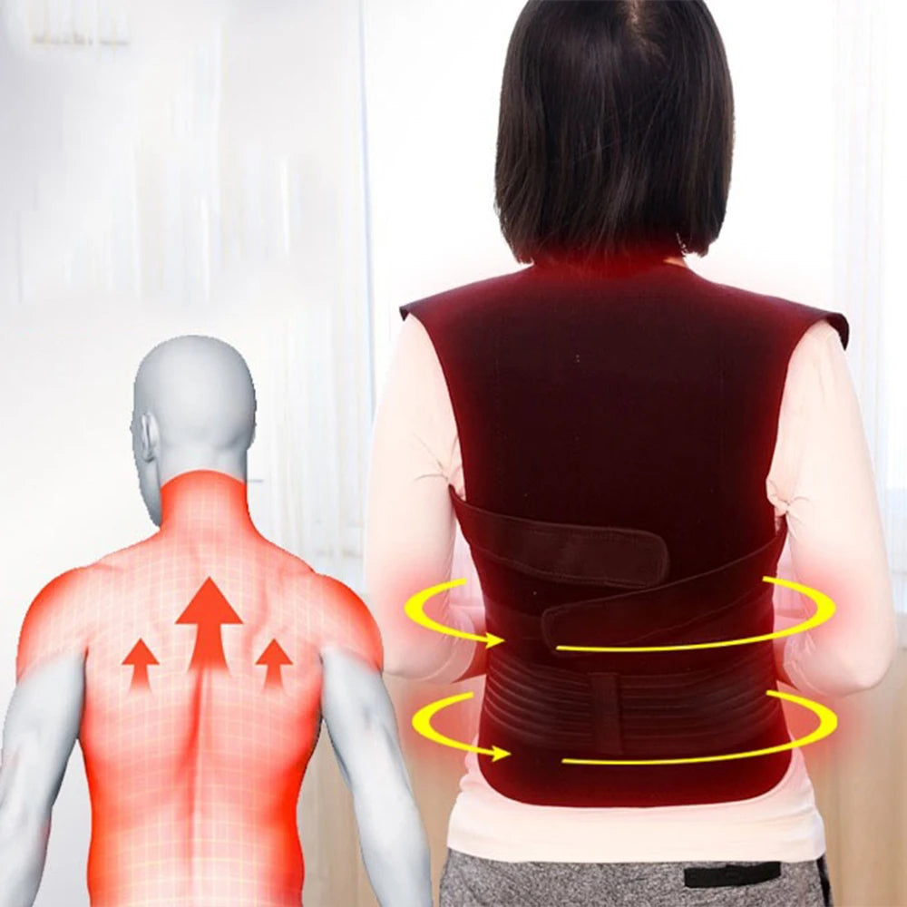 Self-Heating Tourmaline Magnetic Back & Waist Support Brace for Pain Relief - 11
