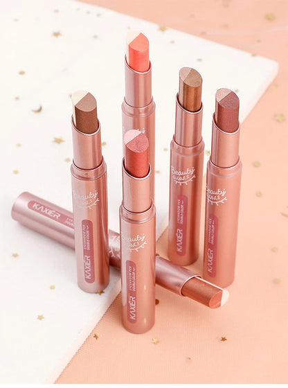 Gradient Two-Tone Eyeshadow Stick - Waterproof Shimmer Eye Makeup