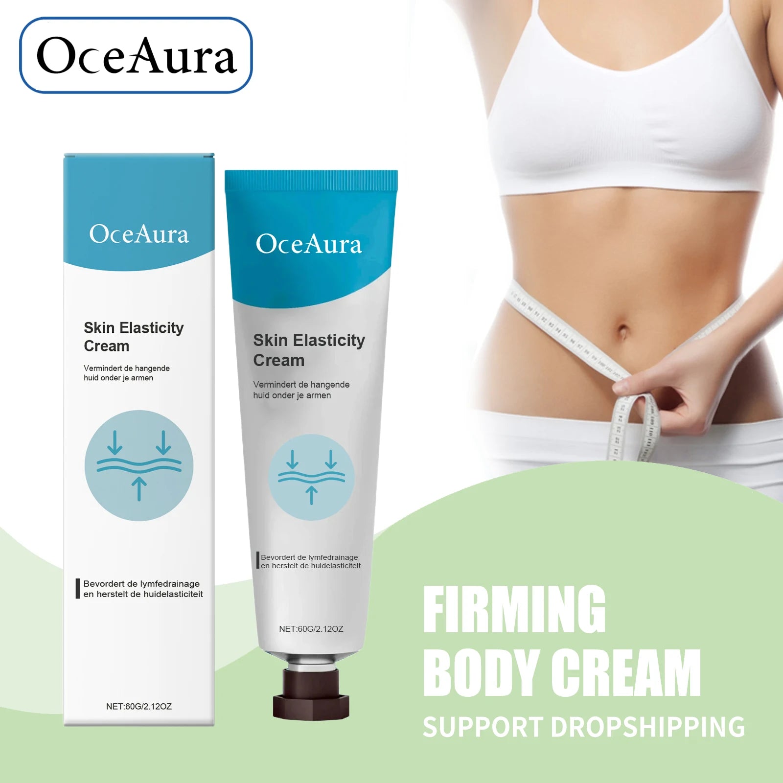 Skin Elasticity & Firming Body Cream - Tightening Lotion for Arms, Thighs & Abdomen - 1