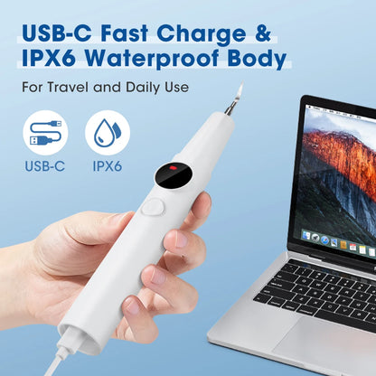 Ultrasonic Teeth Cleaner - Electric Tartar & Plaque Remover for Oral Care