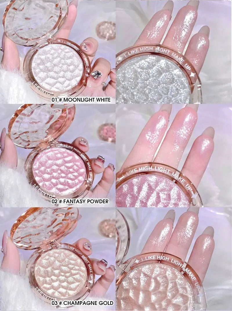 Shimmer Glow Highlighter & Contour Palette - Long-Lasting Radiant Finish - 13