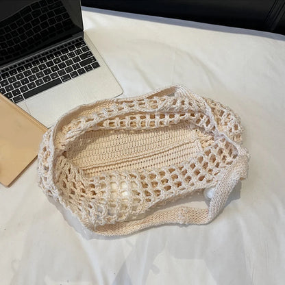 Luxury Chic Knitted Tote Bag