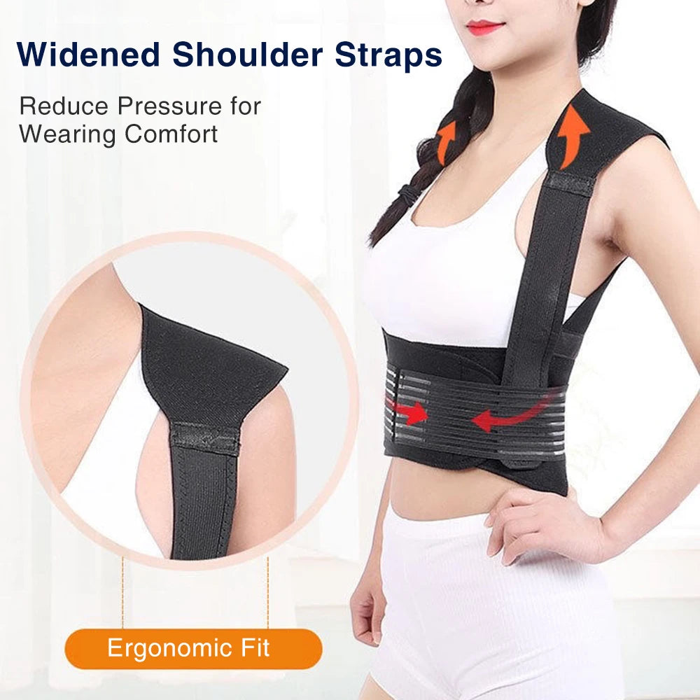 Self-Heating Tourmaline Magnetic Back & Waist Support Brace for Pain Relief - 8