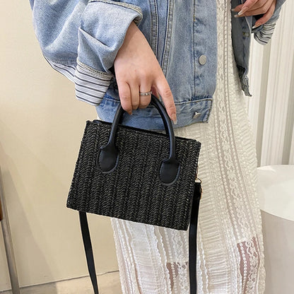 Luxury Floral Woven Crossbody