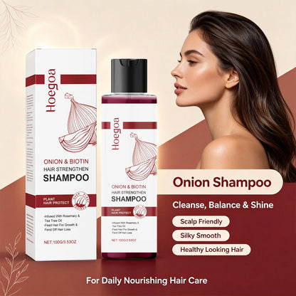 Onion & Biotin Strengthening Shampoo for Hair Growth and Scalp Nourishment