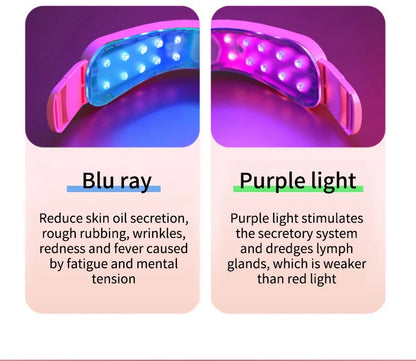 LED V-Face Lifting Massager: Photon Therapy & Vibration Slimming Device