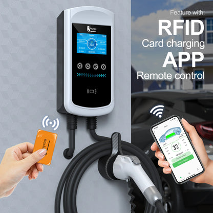 Feyree Smart EV Charging Station - WiFi App Control & Dynamic Load Balancing