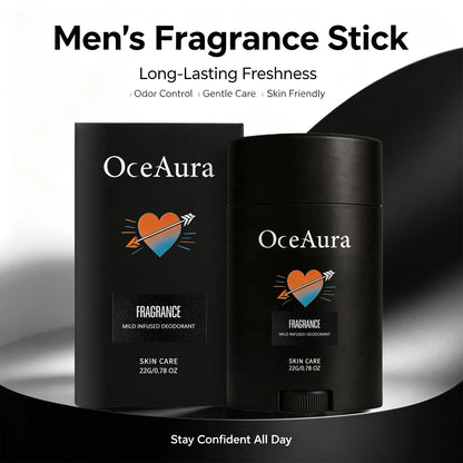 Men's Long-Lasting Solid Deodorant Stick - Odor Control & Skin-Friendly Formula