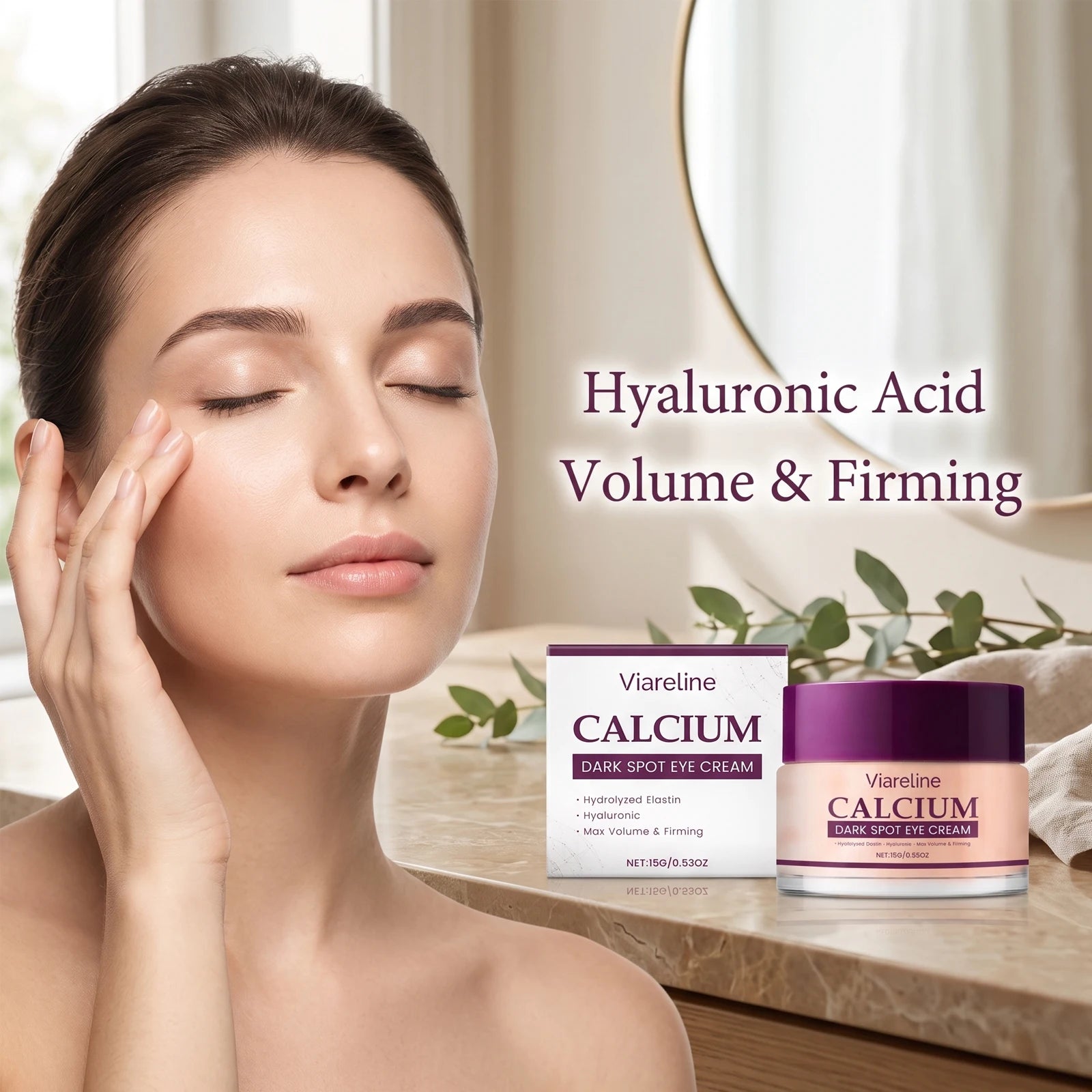 Calcium Dark Spot Eye Cream - Firming & Hydrating Under Eye Repair Treatment - 1