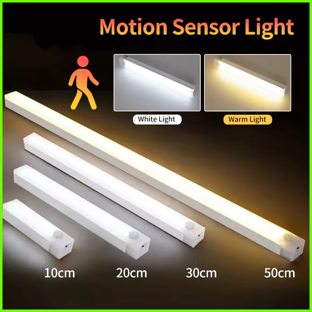Wireless Motion Sensor LED Cabinet Light - Rechargeable Dimmable Under Counter Bar Light - 1
