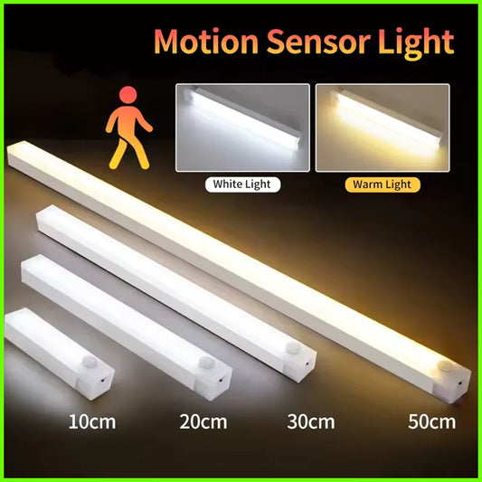 Wireless Motion Sensor LED Cabinet Light - Rechargeable Dimmable Under Counter Bar Light