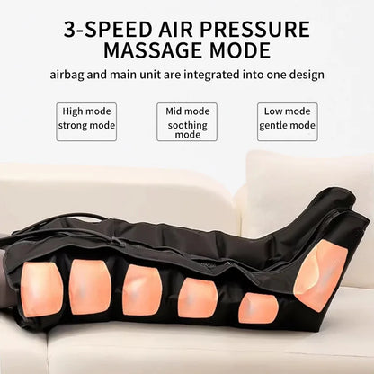 Air Compression Leg & Foot Massager for Circulation and Pain Relief