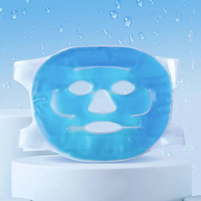 Gel Face Cooling Mask - Hot & Cold Therapy for Puffiness & Skin Firming