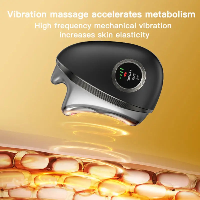 3-in-1 LED Microcurrent Facial & Neck Massager for Skin Tightening