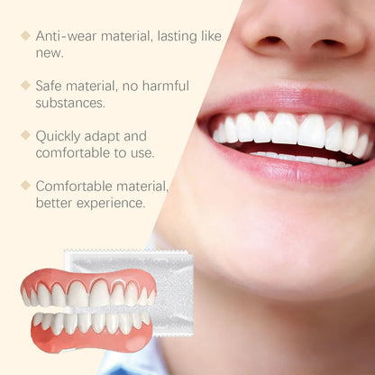Comfortable Temporary Silicone Denture Set for Instant Smile Restoration
