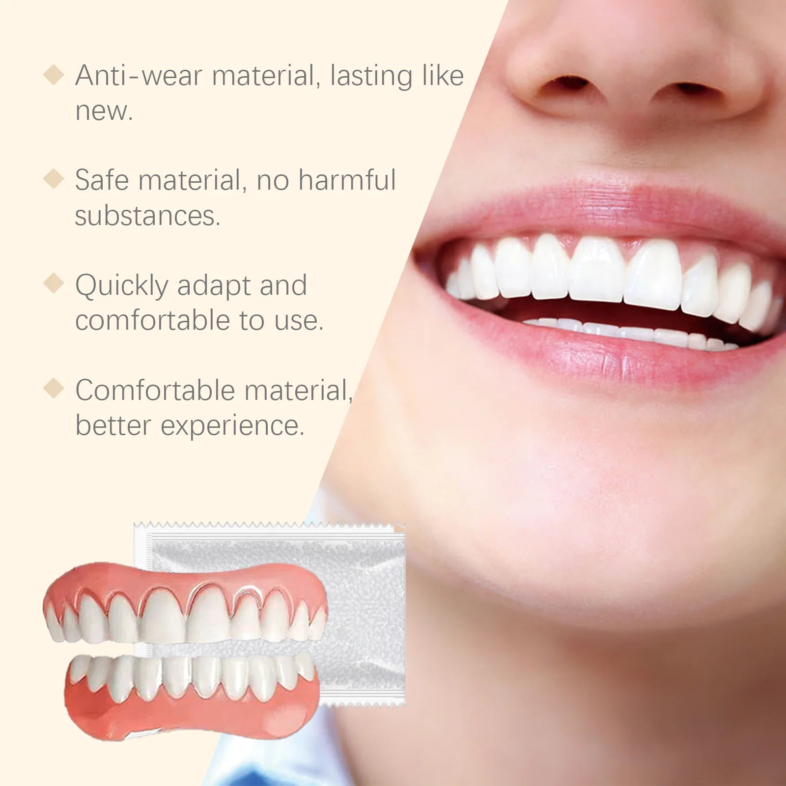 Comfortable Temporary Silicone Denture Set for Instant Smile Restoration - 20