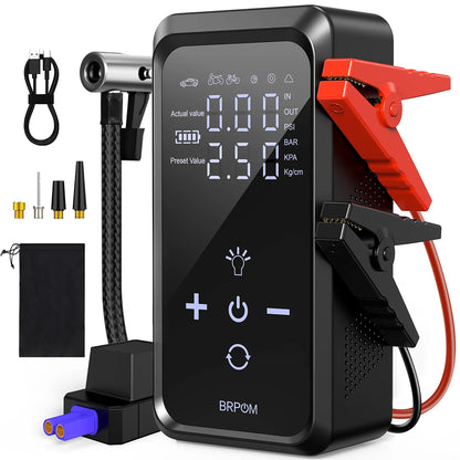 1500A Car Jump Starter with 150PSI Air Compressor & Power Bank