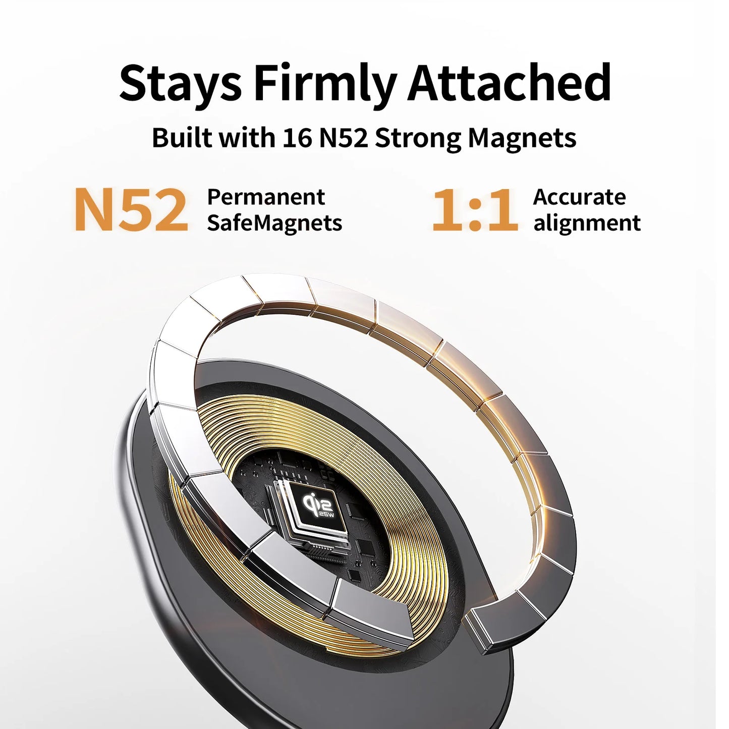 Qi2.2 25W 3-in-1 Magnetic Wireless Charging Station for iPhone & Watch