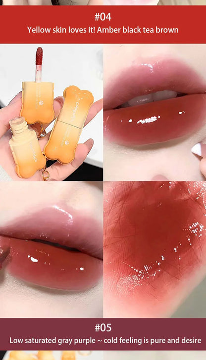PINKCOCO Mirror Lip Glaze - Shiny Long-Lasting Hydrating Lip Gloss