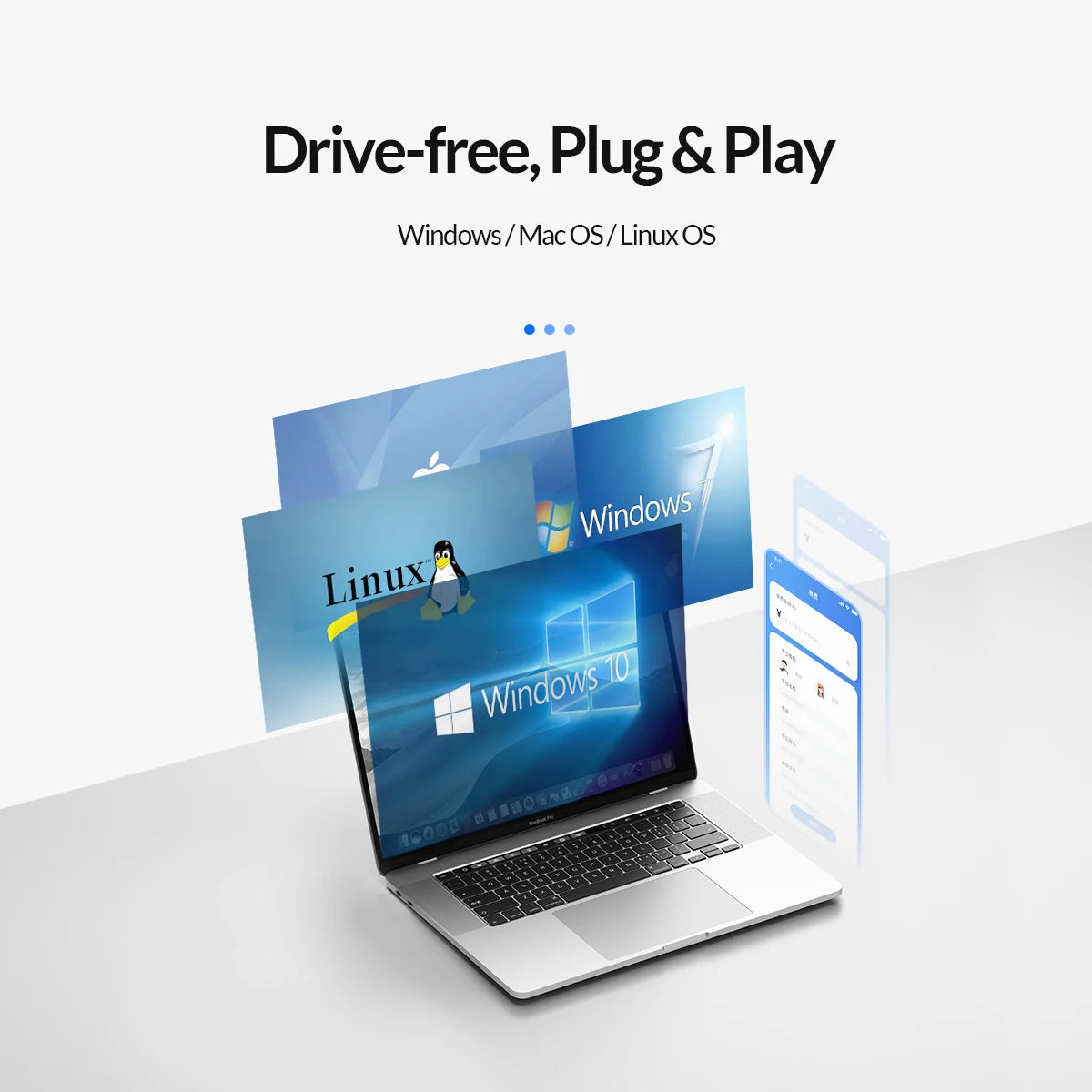 4-in-1 USB-C Hub Adapter with 100W PD Charging & 5Gbps Data Transfer - 17