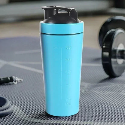 Stainless Steel Sports Protein Shaker Bottle - 500ml & 750ml Leakproof