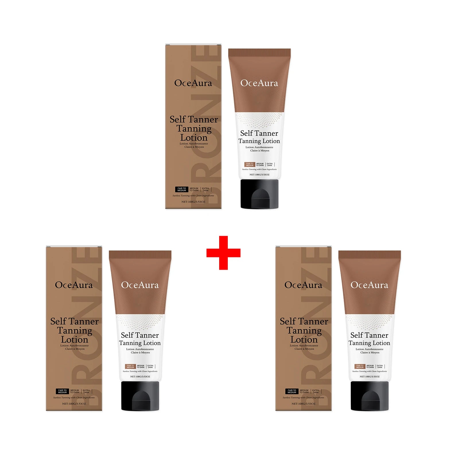 Natural Bronze Gradual Self Tanning Lotion for Face and Body Sunless Tan - 13