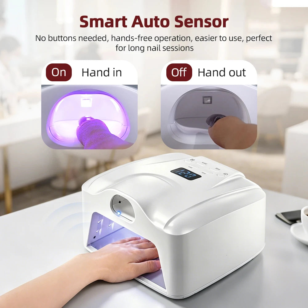 78-LED Dual-Mode UV Nail Lamp - Gel Polish Dryer with Auto Sensor - 4