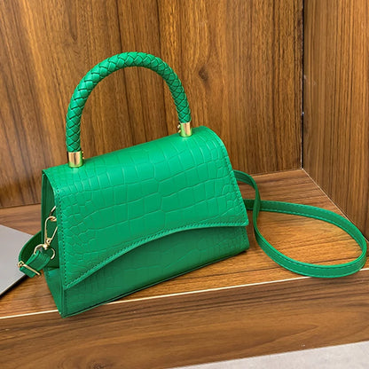Luxury Retro Crocodile Square Bag