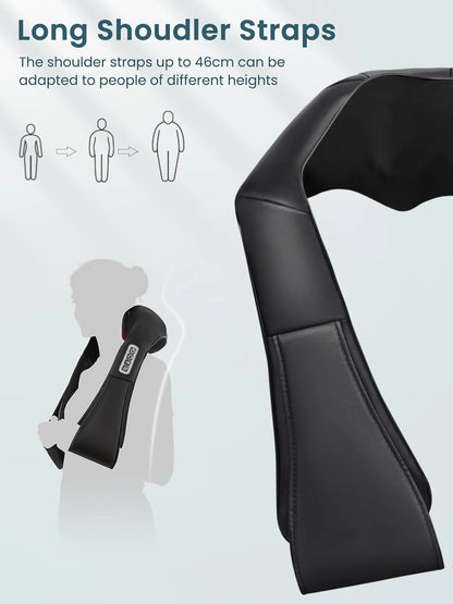 Shiatsu Neck & Shoulder Massager with Heat - Electric Back Massage