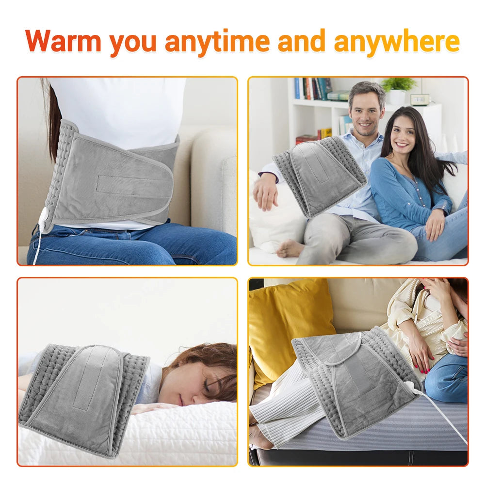 Electric Heating Pad for Back and Waist Pain Relief with Temperature Control - 5