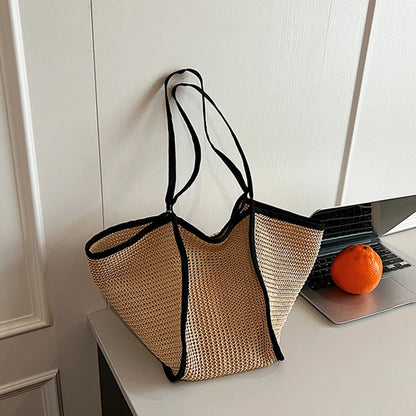 Luxury Bohemian Straw Tote