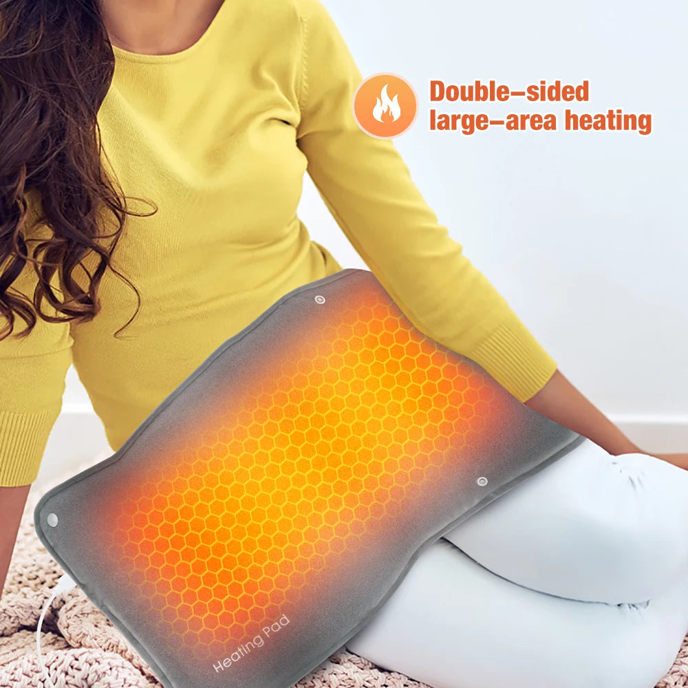 USB Graphene Smart Thermostat Hand Warmer - Portable Heated Warming Bag for Office