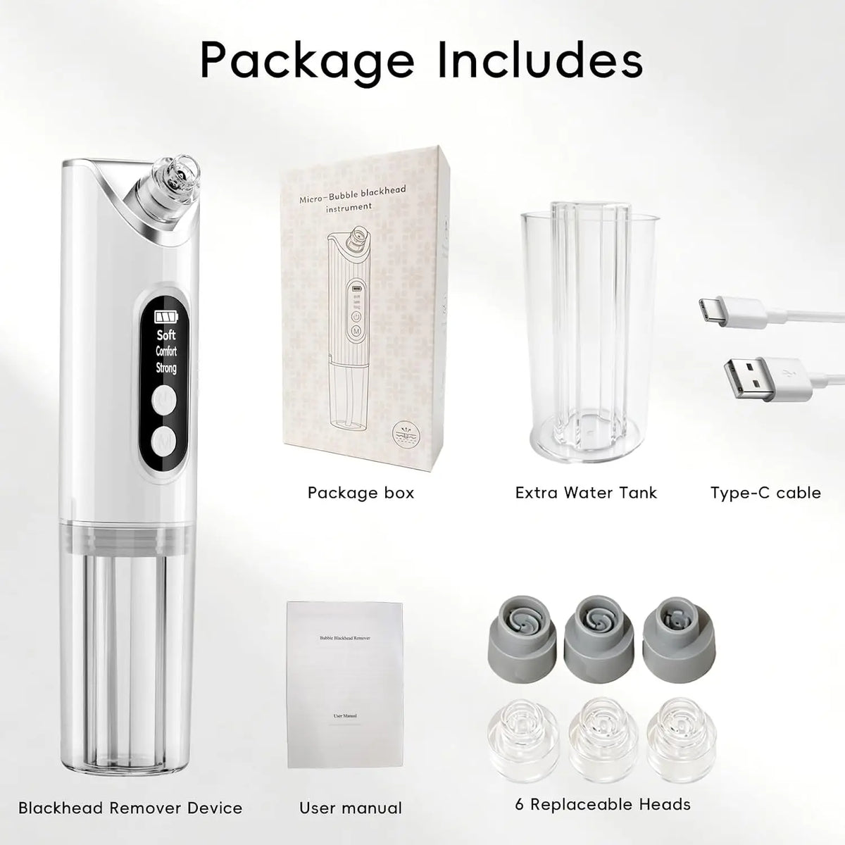 Electric Pore Vacuum Blackhead Remover with Hydration & Suction Facial Cleansing