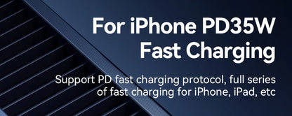 70W Fast USB-C Car Charger with 1.6m Retractable Spring Cable