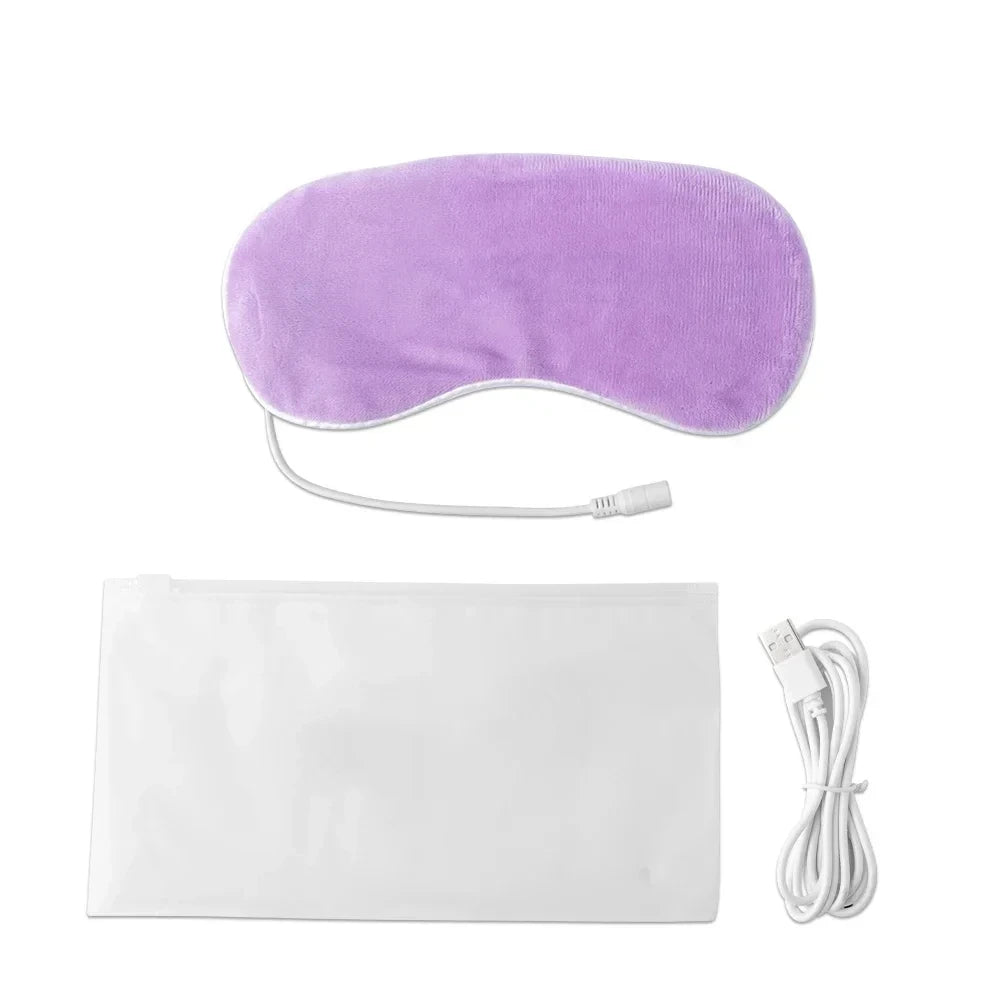 USB Heated Eye Mask for Dry Eyes, Sleep & Puffiness Relief