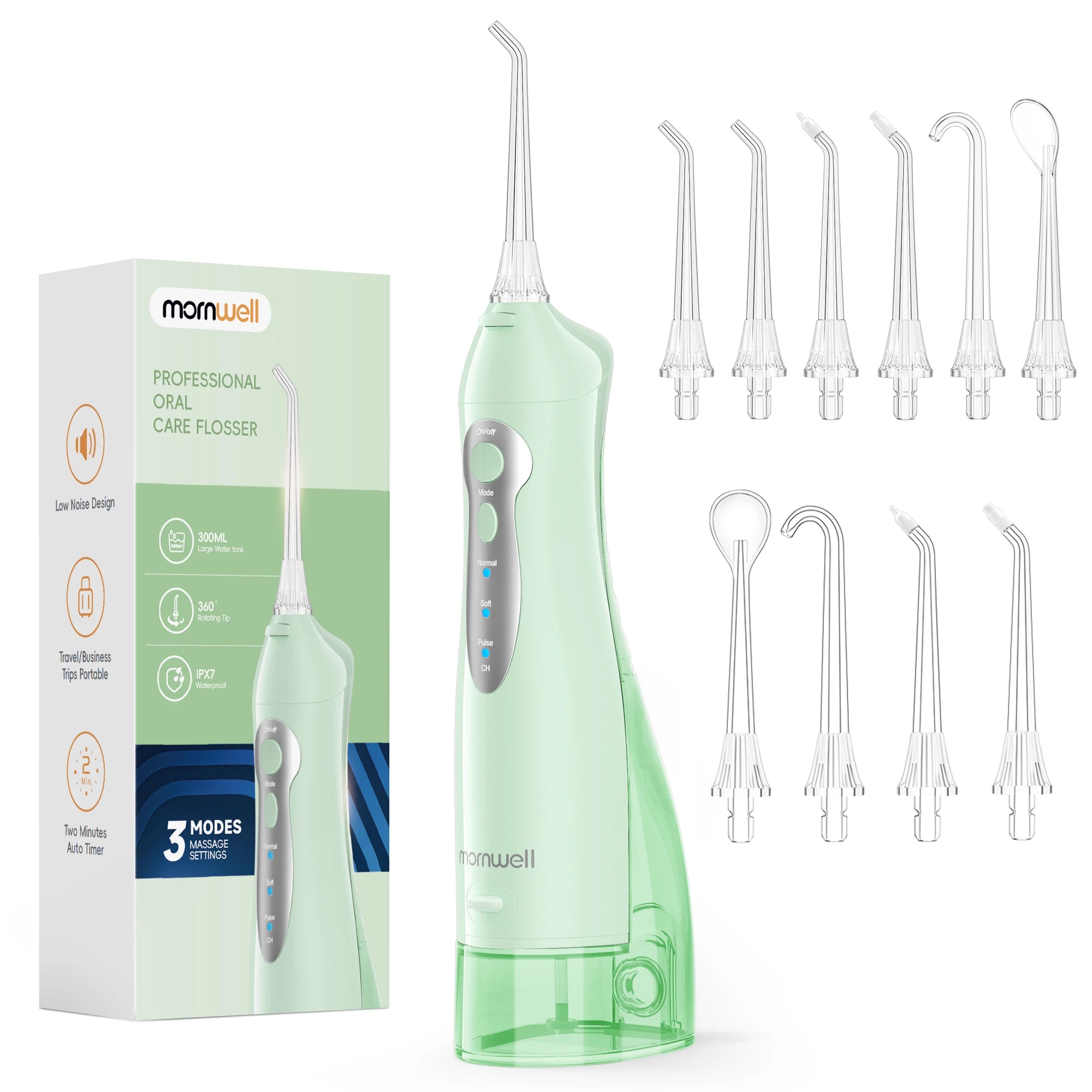 Portable Rechargeable Cordless Water Flosser for Teeth Deep Cleaning - 25