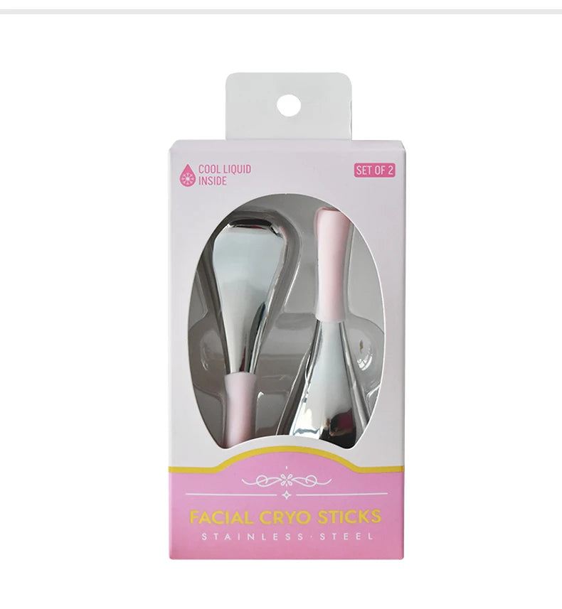 Stainless Steel Facial Cryo Sticks for Skin Tightening and Puffiness Relief - 14