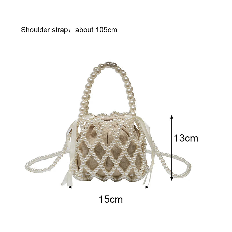 Luxury Retro Beaded Bucket Bag